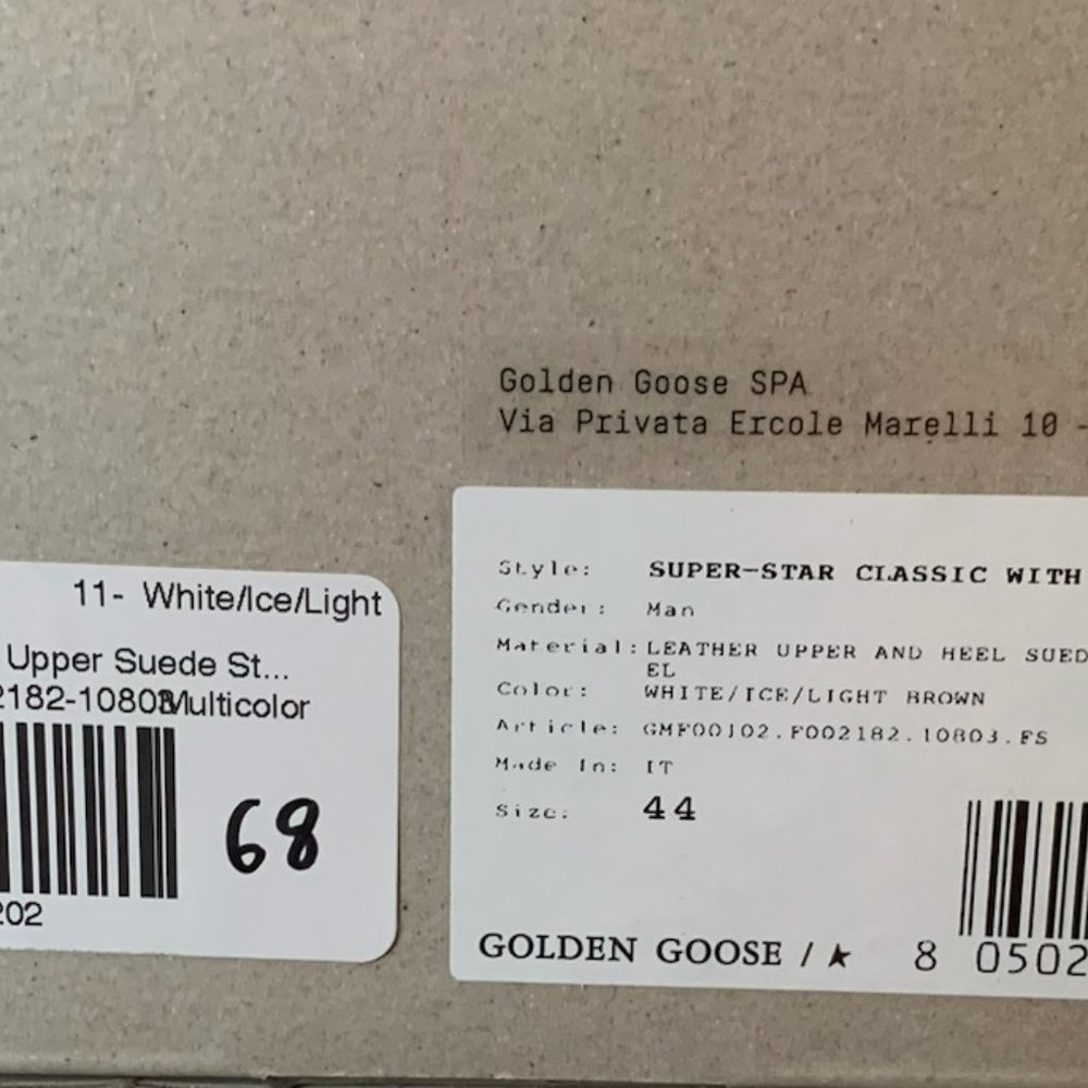 Super Star Classic with Spur Golden Goose-Size 11 white/Ice/Light Brown - Picture 5 of 5
